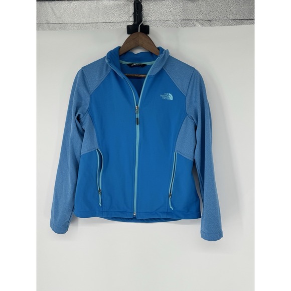 The North Face Blue Fleece Lined Jacket Full Zip M Gorpcore Winter Zip Up Pocket - Picture 2 of 14